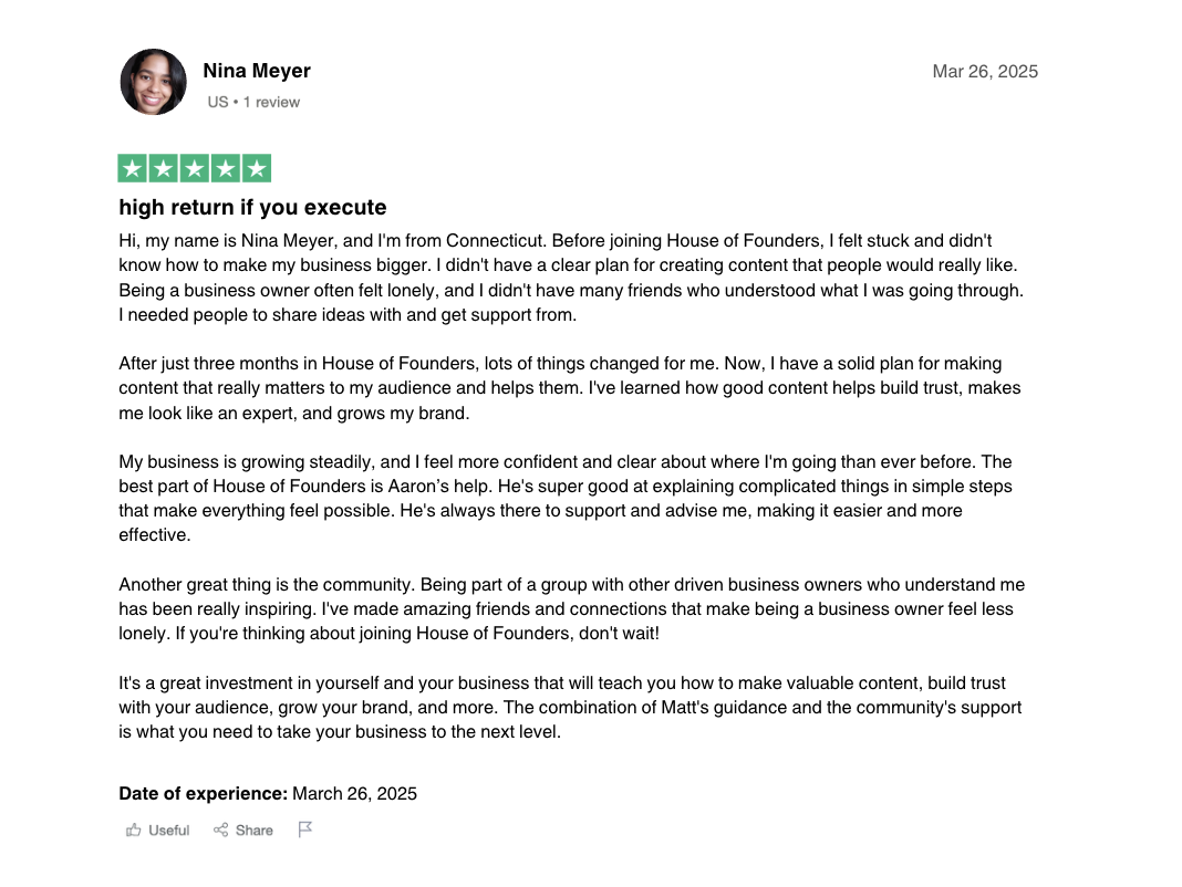 Nina Meyer TrustpIlot